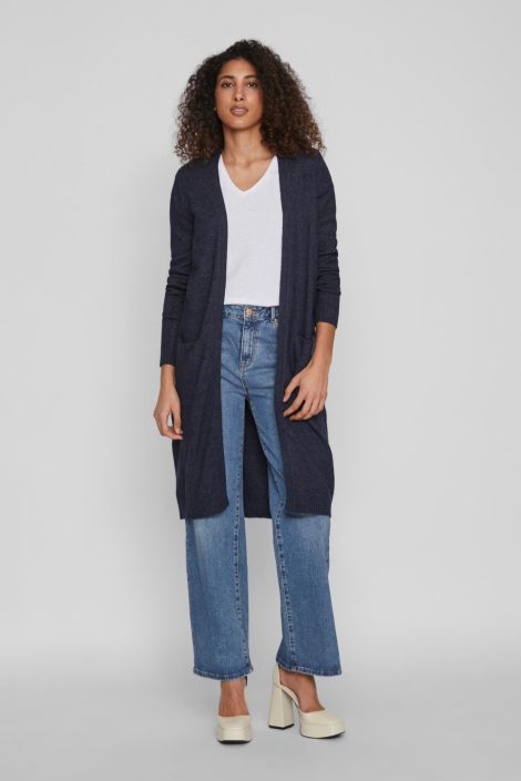Vila viril long l/s knit cardigan - noo